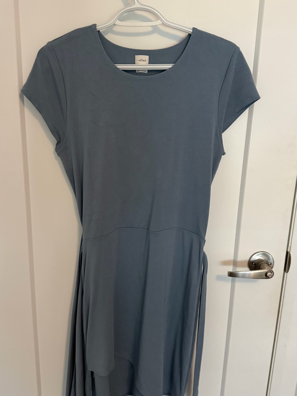 Wilfred Dusty Blue Short Sleeve Midi Dress